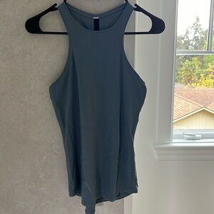 Size 4 Lululemon blue/grey work out tank